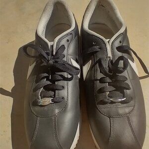 11 Nike Cortez Basic Leather Black White Running Shoes 316418-012 Mens 11